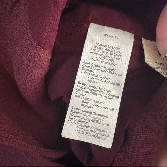 MADEWELL Oversized Burgundy‎ Double Breasted Blazer Size Small NWT - Picture 4 of 7